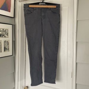 Wit & Wisdom Gray Crop Pant Size 8 Hi Rise Stretchy Waistband